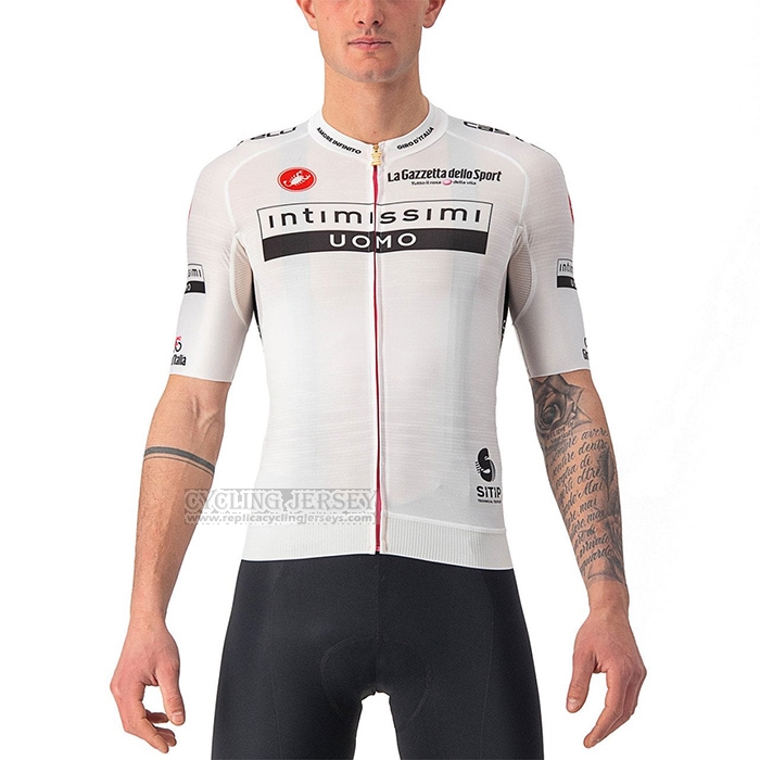 2022 Cycling Jersey Giro d'Italia White Short Sleeve and Bib Short